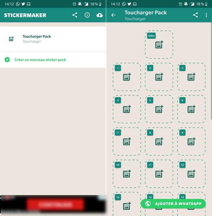 Créer Pack Stickers WhatsApp